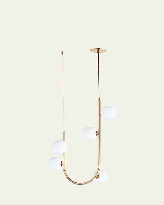 Nina Magon Design from Studio M Contour 5-Light Cord Hung Pendant 3000K